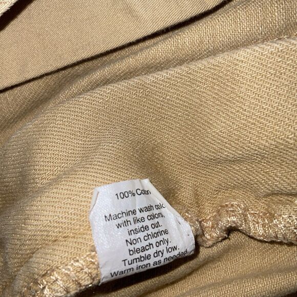 J.CREW Jeans Mens Size 36 Tan Denim THE DRIGGS Straight - Picture 8 of 11